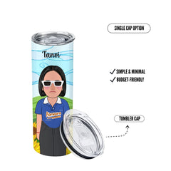 Personalized Stainless Steel Tumbler With Free Steel Straw