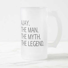 Personalized Beer Mug Glass THE MAN