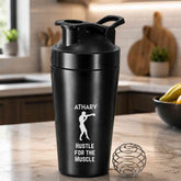 Personalized Stainless Steel Gym Shaker Bottle 800 ml