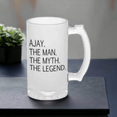 Personalized Beer Mug Glass THE MAN