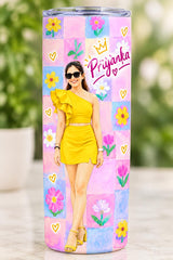 Personalised Tumbler Bottle with cartoon design