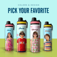 Personalized Dinosaur Kids Stainless Steel Water Bottle