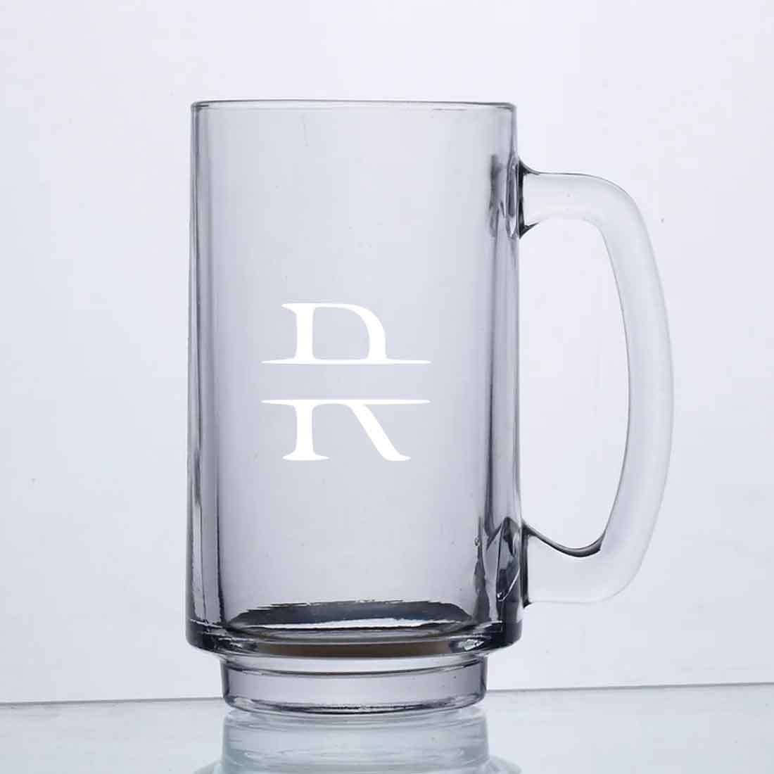 Personalized Engraved Glass Beer Mug 473 ml