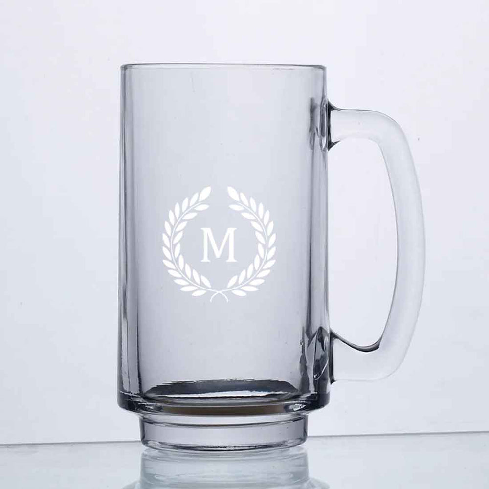 Personalized Engraved Glass Beer Mug 473 ml