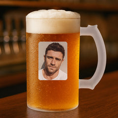 Customized Creative Photo Print Beer Glass