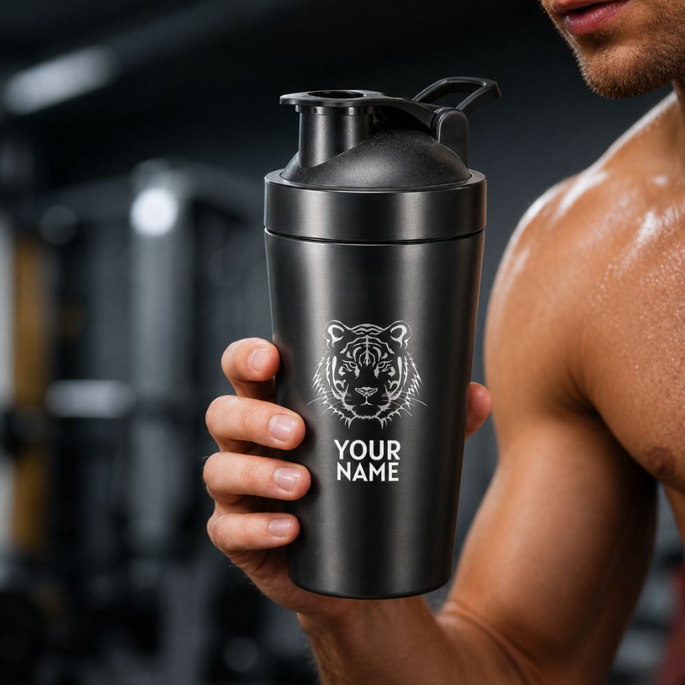 Personalized Stainless Steel Gym Shaker Bottle 800 ml