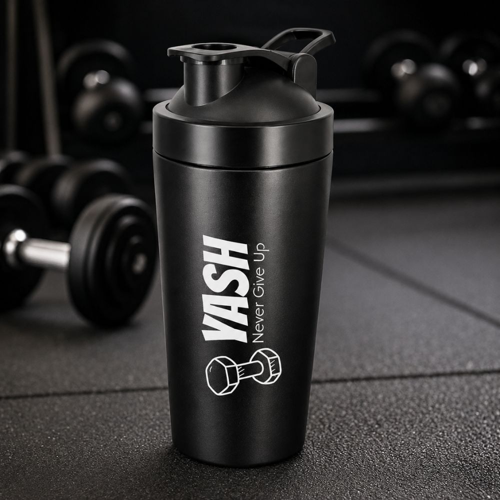 Personalized Stainless Steel Gym Shaker Bottle 800 ml