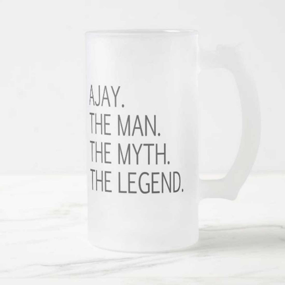Personalized Beer Mug Glass THE MAN