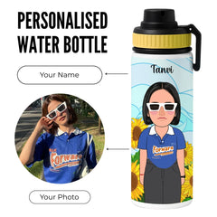 Personalised Stainless Steel Water Bottle