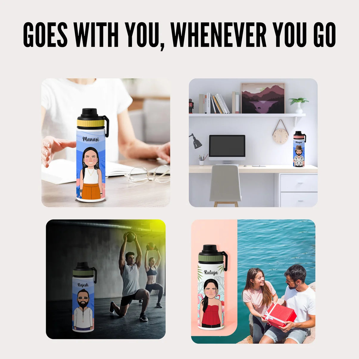 Personalised Stainless Steel Water Bottle