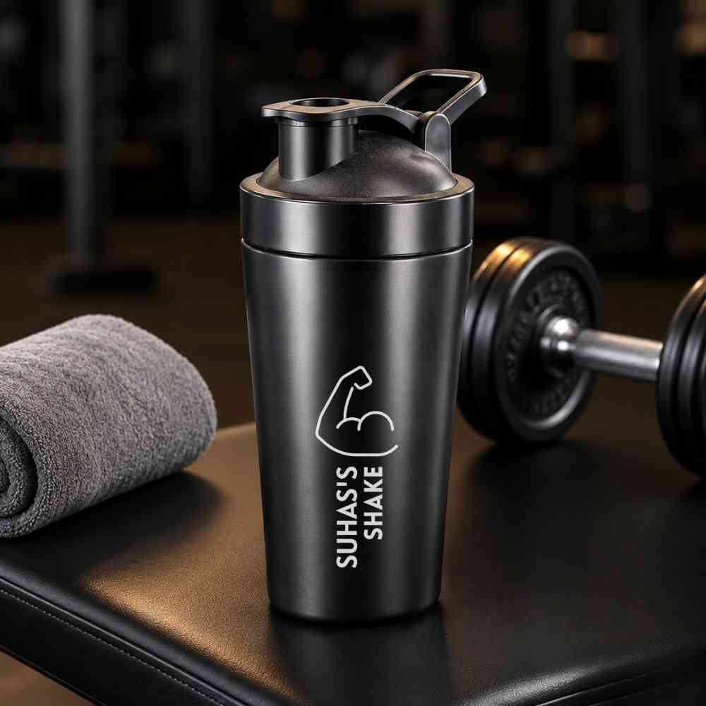 Personalized Engraved Stainless Steel Shaker Bottle 800 ml
