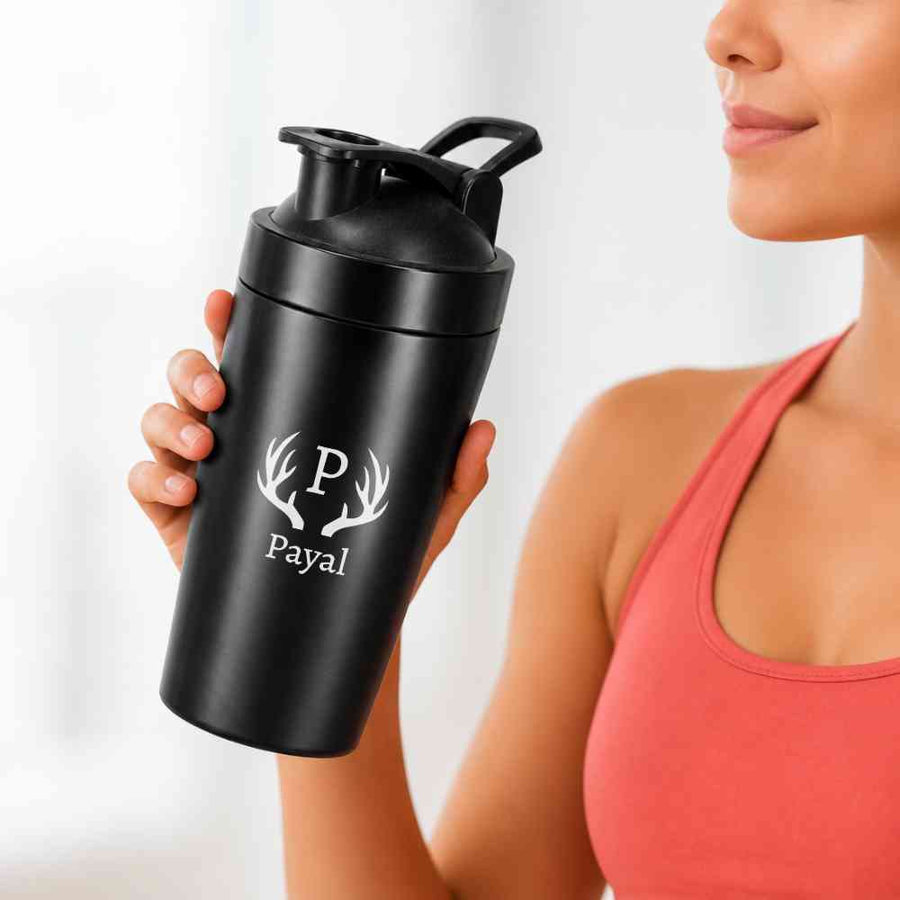 Personalized Stainless Steel Gym Shaker Bottle 800 ml