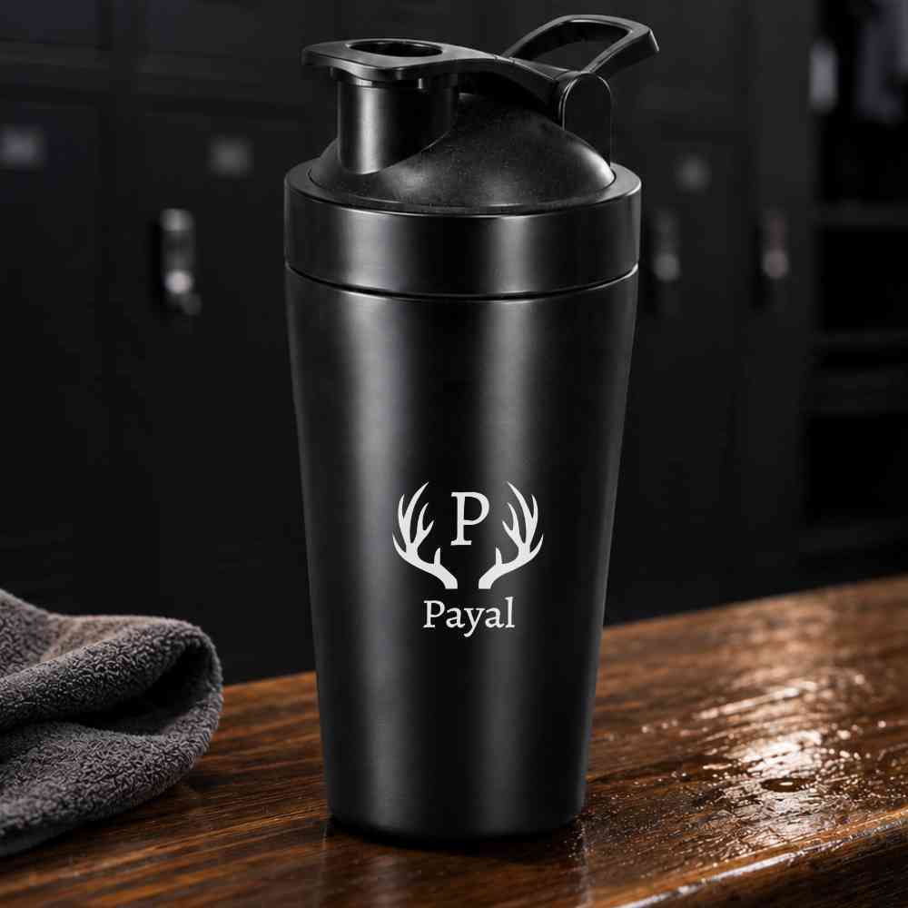 Personalized Stainless Steel Gym Shaker Bottle 800 ml