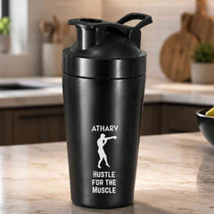 Personalized Stainless Steel Gym Shaker Bottle 800 ml