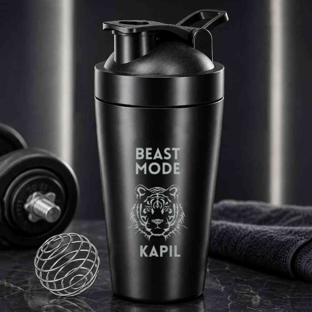 Personalized Stainless Steel Gym Shaker Bottle 800 ml