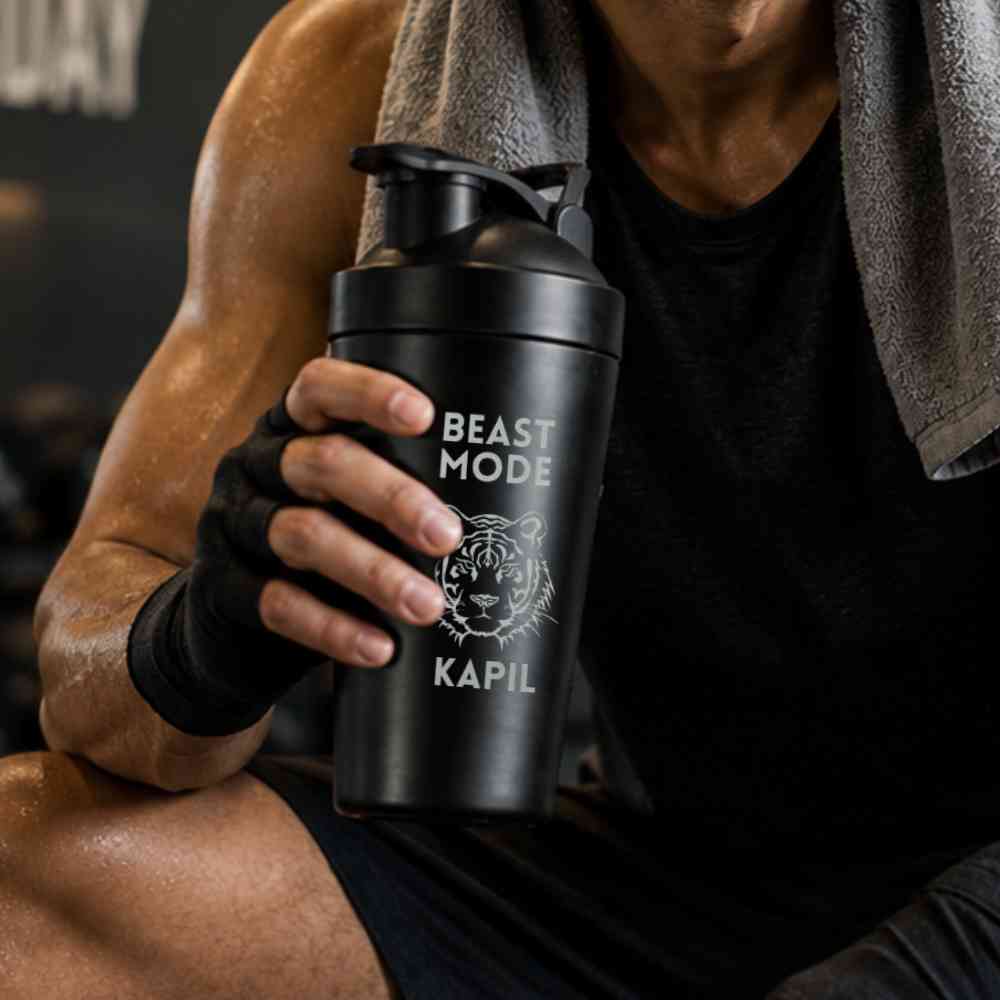 Personalized Stainless Steel Gym Shaker Bottle 800 ml