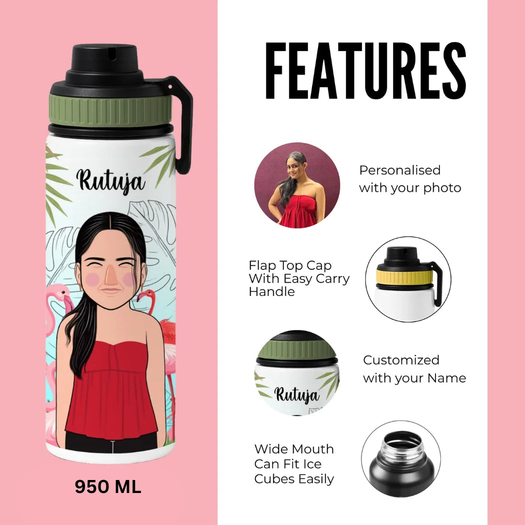 Personalised Stainless Steel Water Bottle